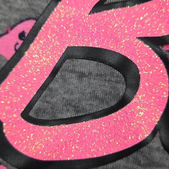 Justice 6/7 Girl Strawberry Print Gray Hoodie Romper Pajama Loungewear Sleepwear - Picture 14 of 15